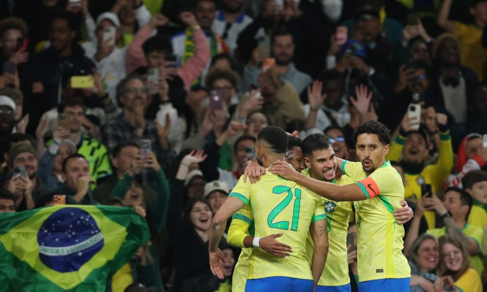Brasil joga bem e derrota Senegal por 2 a 0 no amistoso em Londres
