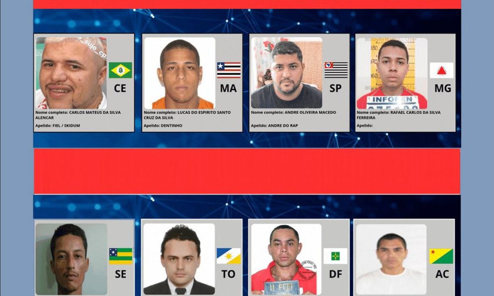 Ministério da Justiça lança site com foragidos mais procurados do país