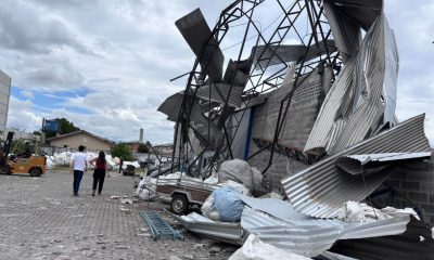 Cidade do Paraná é atingida por ventos fortes de até 180 km/h